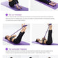 Portable Fitness Resistance Band with Pedal 