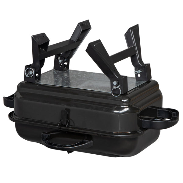 Portable Charcoal Grill BBQ and Smoker with Lid Folding Tabletop Grill 