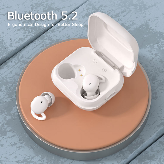 Bluetooth 5.2 TWS Earbuds Ultra-light Ergonomical Sleeping Earphones 