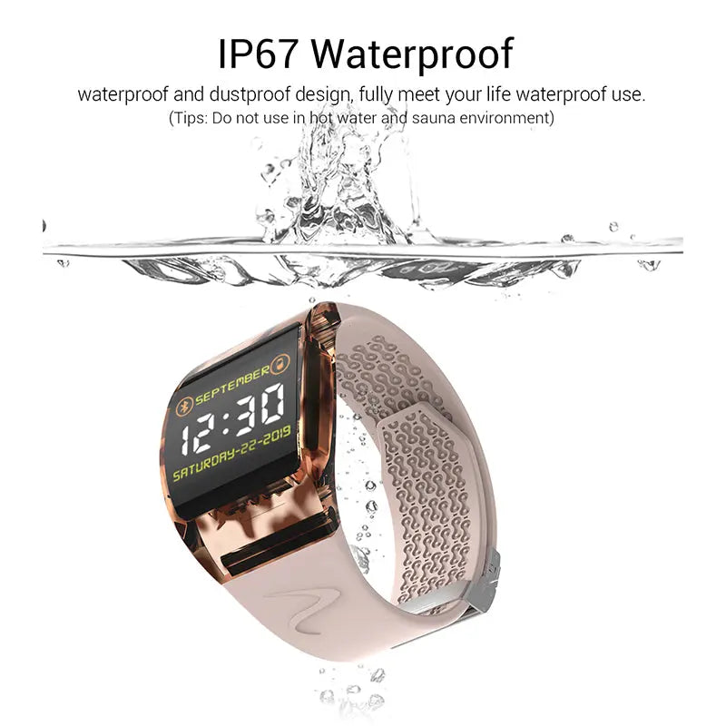 Smart Watch Health Monitoring Arc Glass Bracelet 