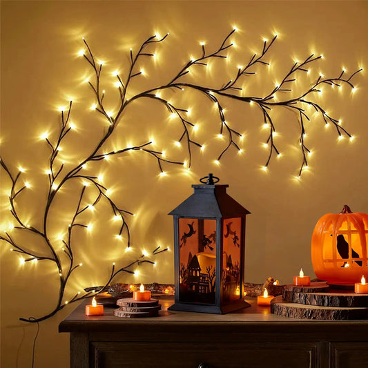 7.55 ft 144 LED USB Flexible Branch Wall Lights Indoor Decor for 