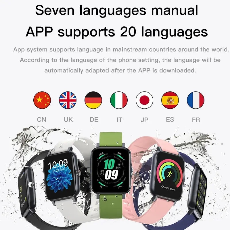 Full Screen IP68 Waterproof Ultra-Thin Smartwatch 