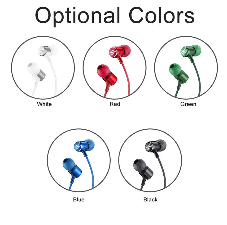 JBL LIVE100 3.5mm Wired Earphones Stereo Sound Line Control 