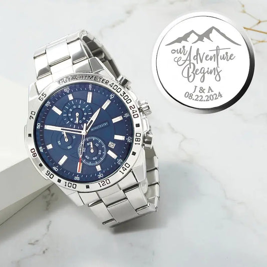 Personalized Mens Watch, Boyfriend Gift, Anniversary Gift 