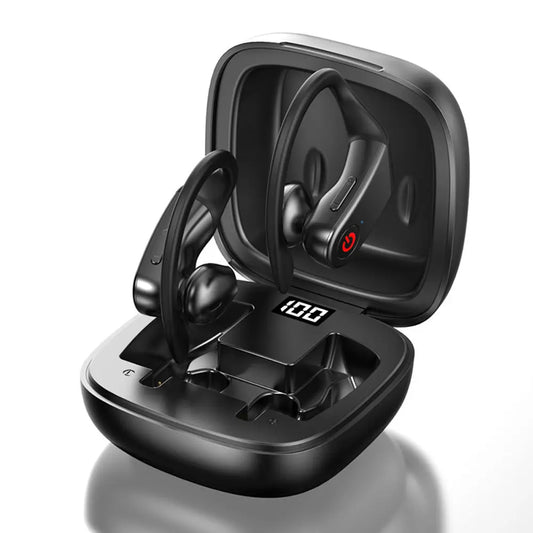 Led Display Wireless Headphones TWS Stereo Earbuds 