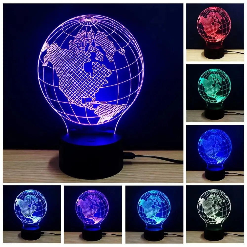 3D Colorful Earth Model Lamp 