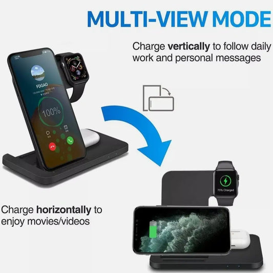 Ninja Dragons 3 in1 Wireless Foldable Charging Station 