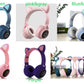 Foldable Super bass cat ear bluetooth wireless headphones 