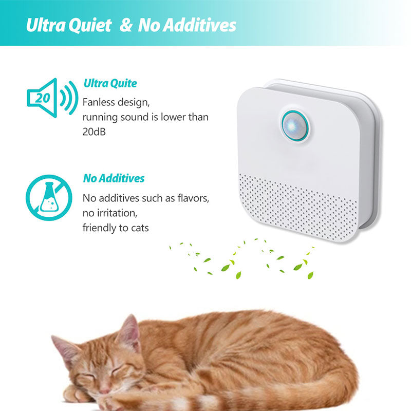 Smart Cat Odor Purifier for Cat Litter Box Deodorizer Dog Air Cleaner 