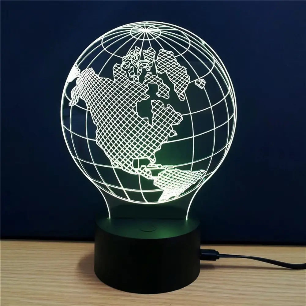 3D Colorful Earth Model Lamp 