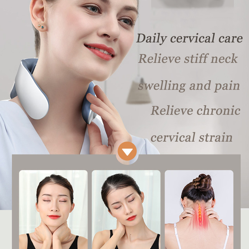 Heating Pain Relief Health Care Tool Intelligent Cervical Massager 