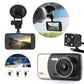 4" Dual Lens 1080P FHD 1.0MP Dash Camera Car DVR 