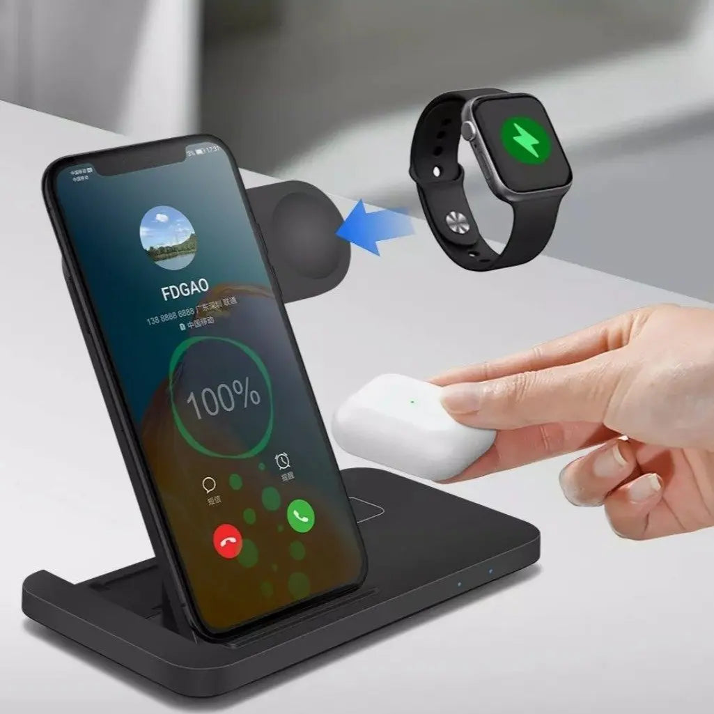 Ninja Dragons 3 in1 Wireless Foldable Charging Station 
