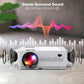 LCD Video Projector with Carrying Case HD Projector Mini Projector 