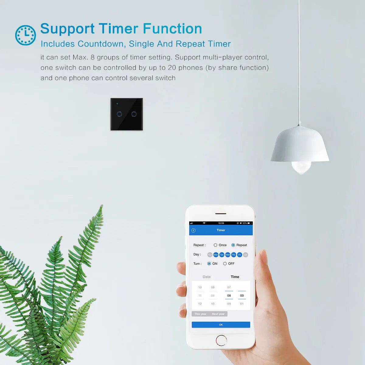 86 Type Smart Home Touch Switch EU Standard 