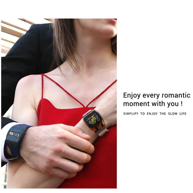 Smart Watch Health Monitor Arc Glass Bracelet 