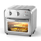 Silver Air Fryer Oven 4 Slice Toaster Airfryer Countertop Oven 