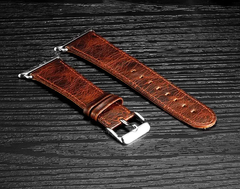Genuine Leather Apple Watch Strap Fuchsia Molly