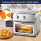 Silver Air Fryer Oven 4 Slice Toaster Airfryer Countertop Oven 