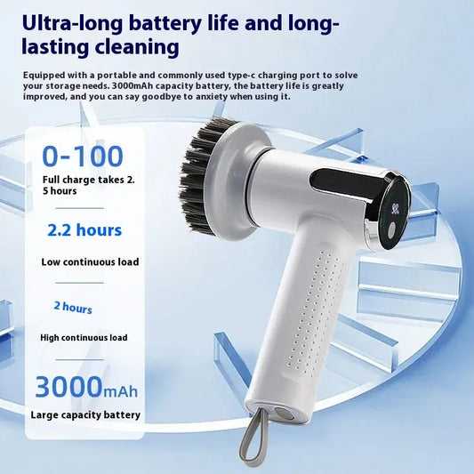 Multifunctional Smart Display Electric Cleaning Brush Wireless Kitchen 