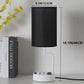 Table Lamp with 3 USB Charging Ports, Modern Desk Lamp with AC Outlet 