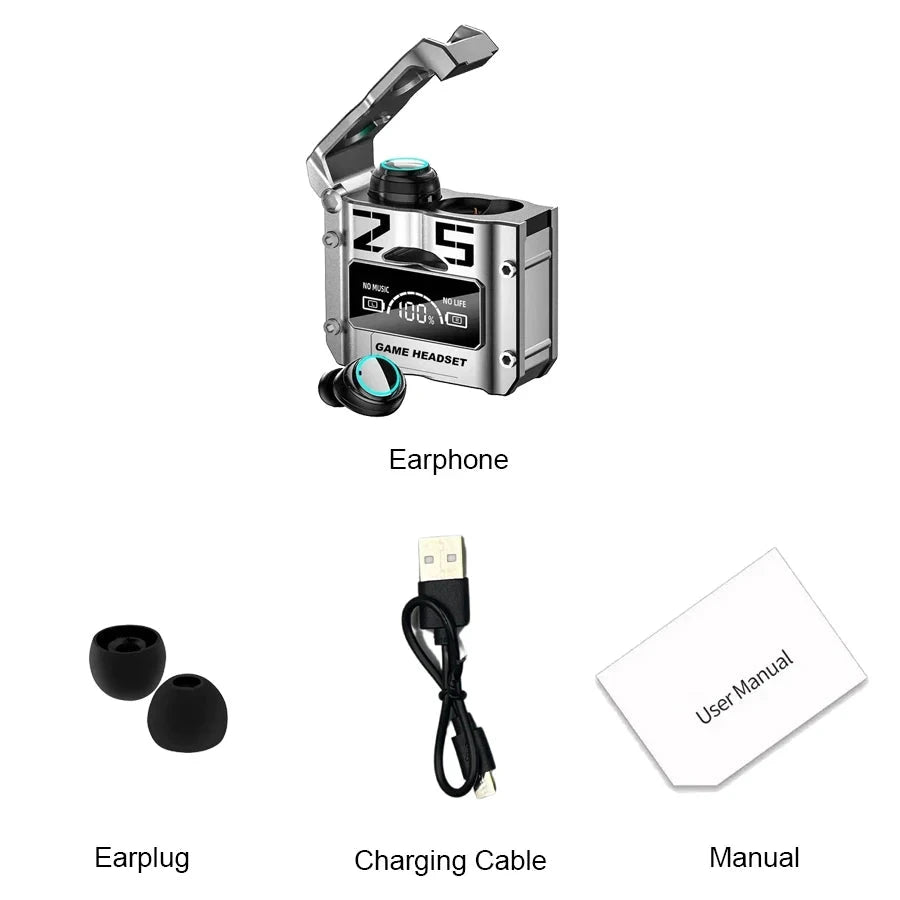 M25 TWS Wireless Headphones Bluetooth Earphones Touch Control Noise Reduction Stereo Earbuds Headsets With MIC 