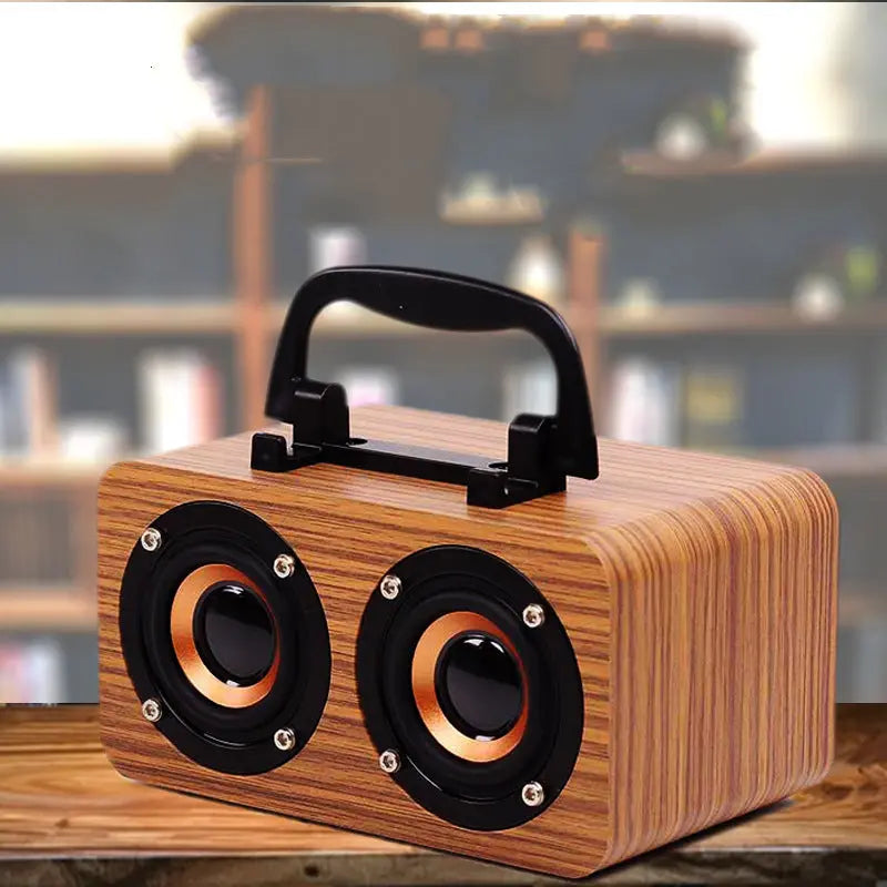 Wooden Wireless Bluetooth Speaker Portable Outdoor 