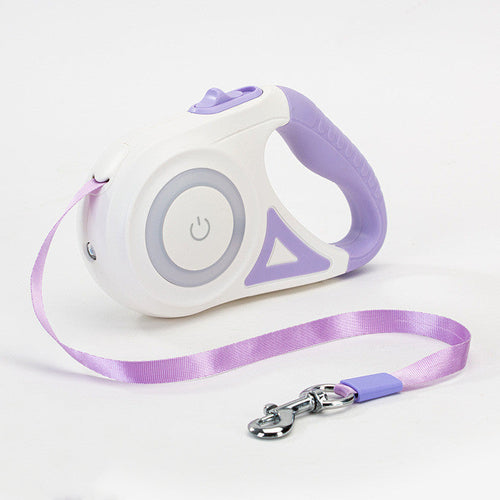 Dog Leash Retractable Leash And Dog Collar Spotlight Automatic Pet Dog 