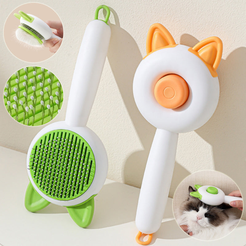 Pet Dog Brush Cat Comb Self Cleaning Pet Hair Remover Brush For Dogs 