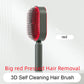 Self Cleaning Hair Brush For Women One-key Cleaning Hair Loss Airbag 