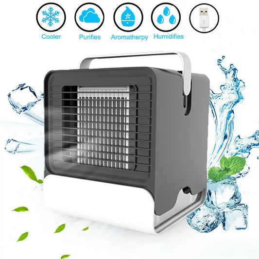 USB Mini Negative Ion Cool Fan Air Conditioner Teal Simba
