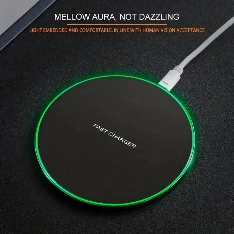 30W Wireless Charger For iPhone 15 14 13 12 X Pro Max Induction Fast Charging Pad Dock Station For Samsung S23 S22 Xiaomi Huawei No BrandLK