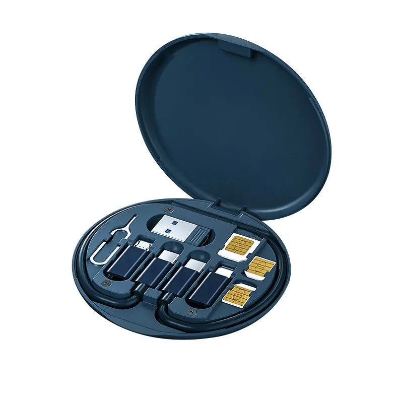 60W Fast Charging Multi-function Charging Cable Storage Box 