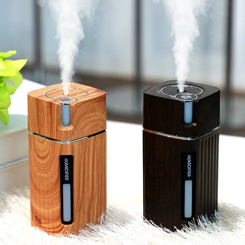 Ultrasonic Air Humidifier USB Mini Mist Maker LED Light 