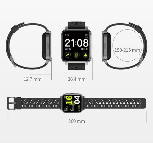 Smart Full Touch Screen Heart Rate Monitoring Sports Watch 