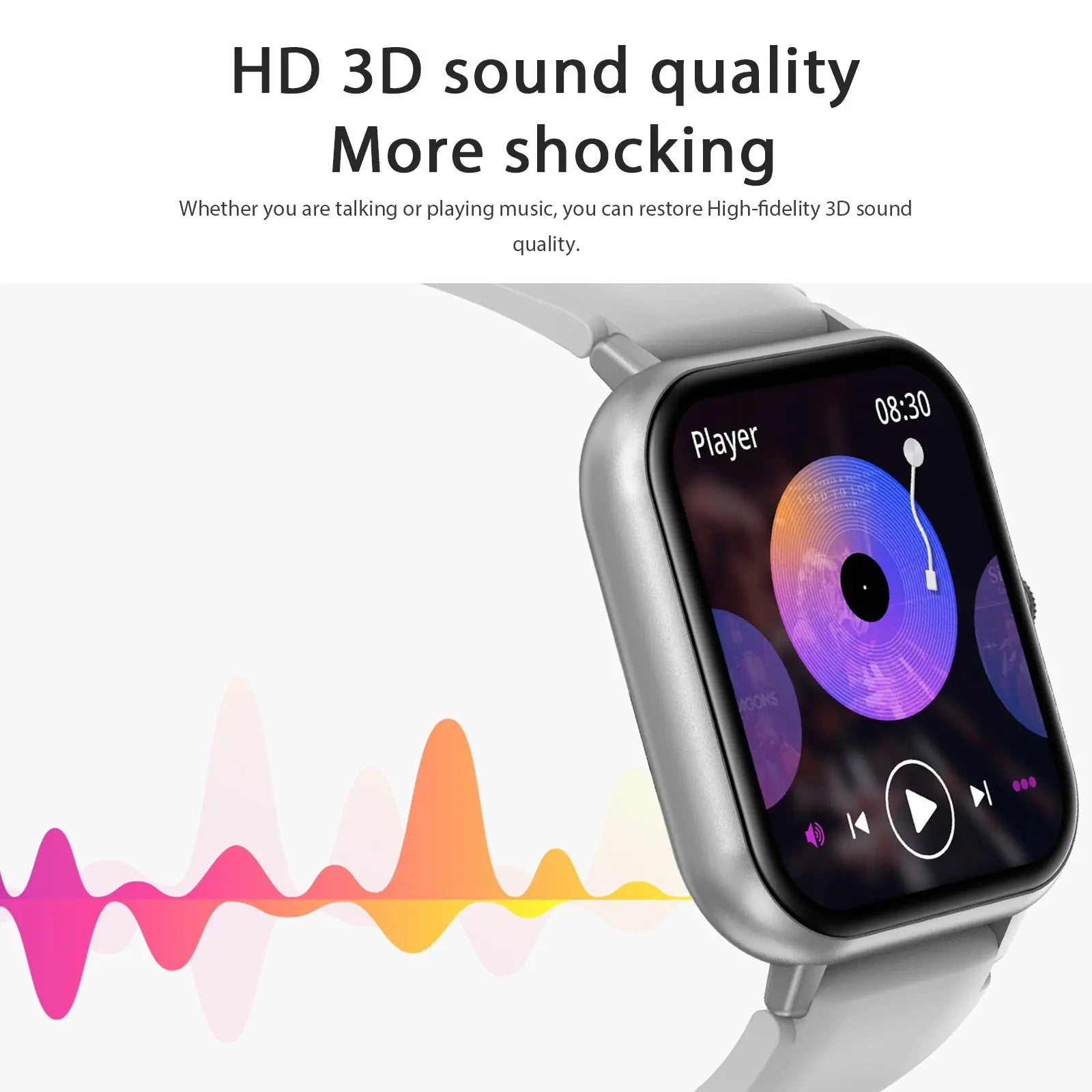 Smart Watch 1.83" IP67 Waterproof Fitness Tracker with Heart 