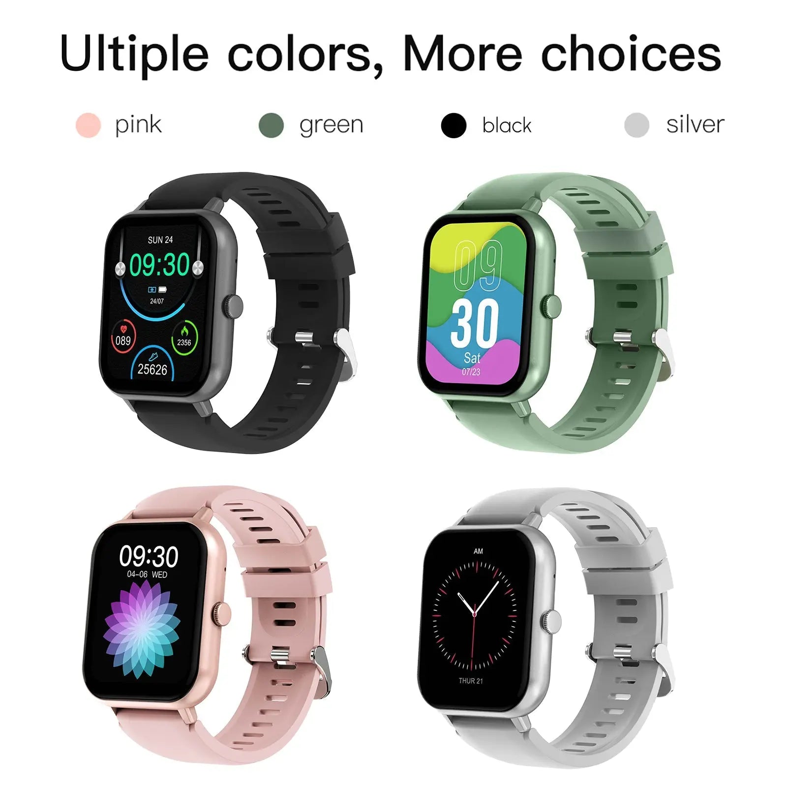 Smart Watch 1.83" IP67 Waterproof Fitness Tracker with Heart 