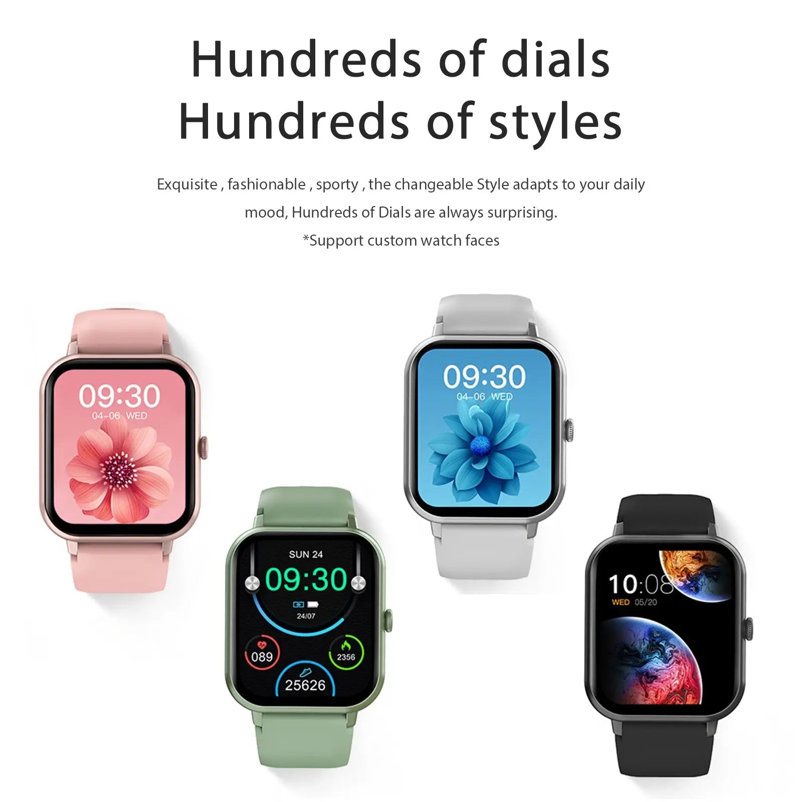 Smart Watch 1.83" IP67 Waterproof Fitness Tracker with Heart 