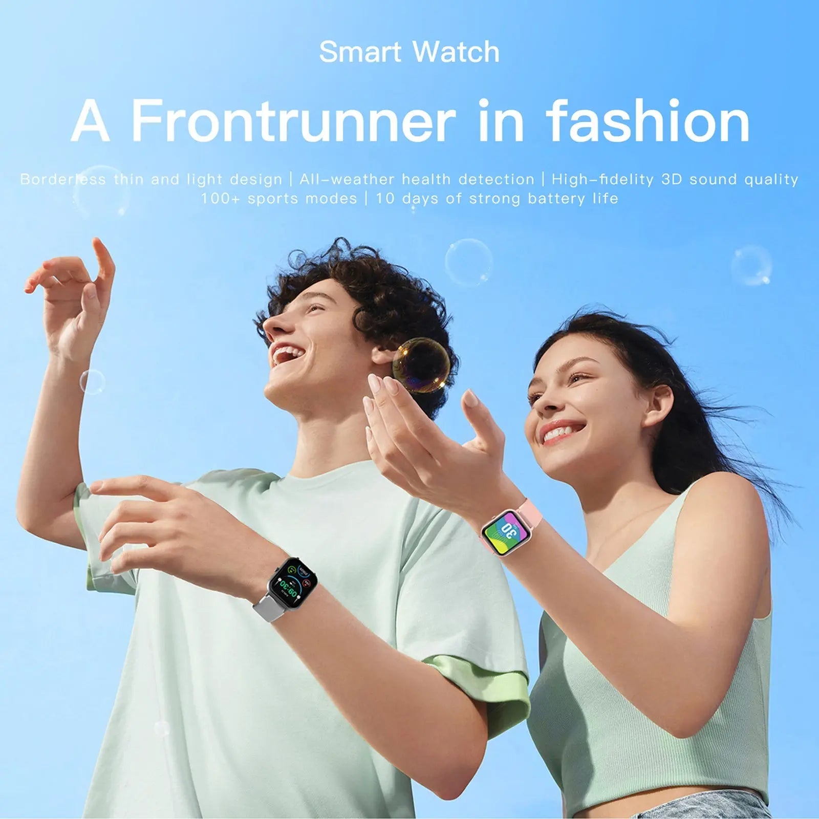 Smart Watch 1.83" IP67 Waterproof Fitness Tracker with Heart 
