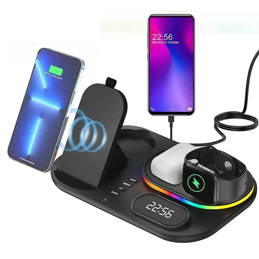 4 in 1 LED Wireless Charging Station 