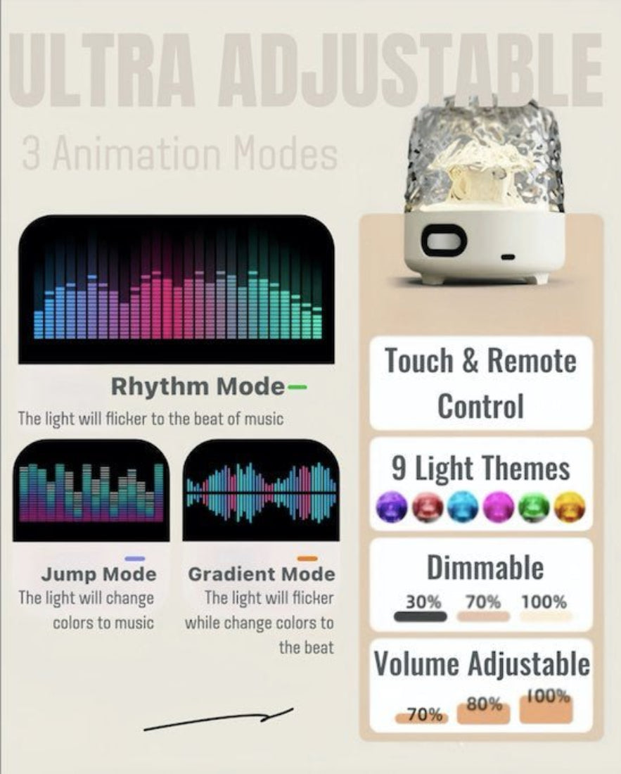 Light Theatre: Ambient Light With Stereo Speaker, Ripple Sunset Aurora 