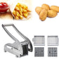 Stainless Steel French Fries and Potato Cutter with 2 Different Blades Yellow Pandora