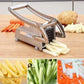 Stainless Steel French Fries and Potato Cutter with 2 Different Blades Yellow Pandora