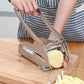 Stainless Steel French Fries and Potato Cutter with 2 Different Blades Yellow Pandora