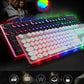 Dragon LED Backlight Gaming USB Wired Keyboard Mouse Set Yellow Pandora