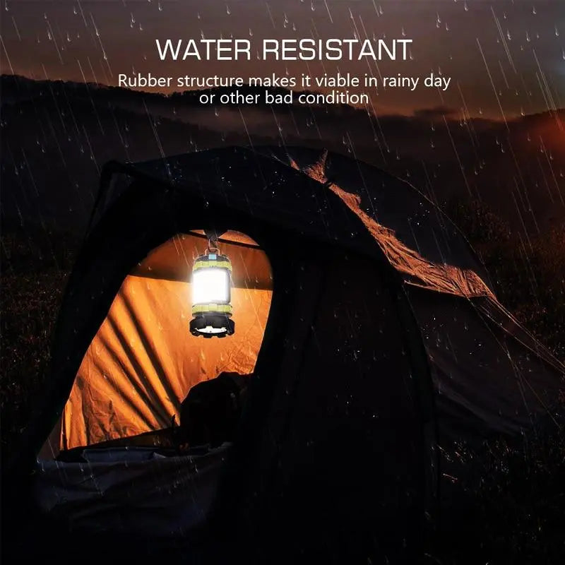 Handheld Multifunction LED Camping Waterproof Lantern Yellow Pandora