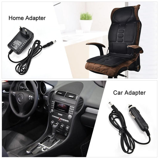 Portable Vibrating Heat Therapy Massage Cushion Mattress 