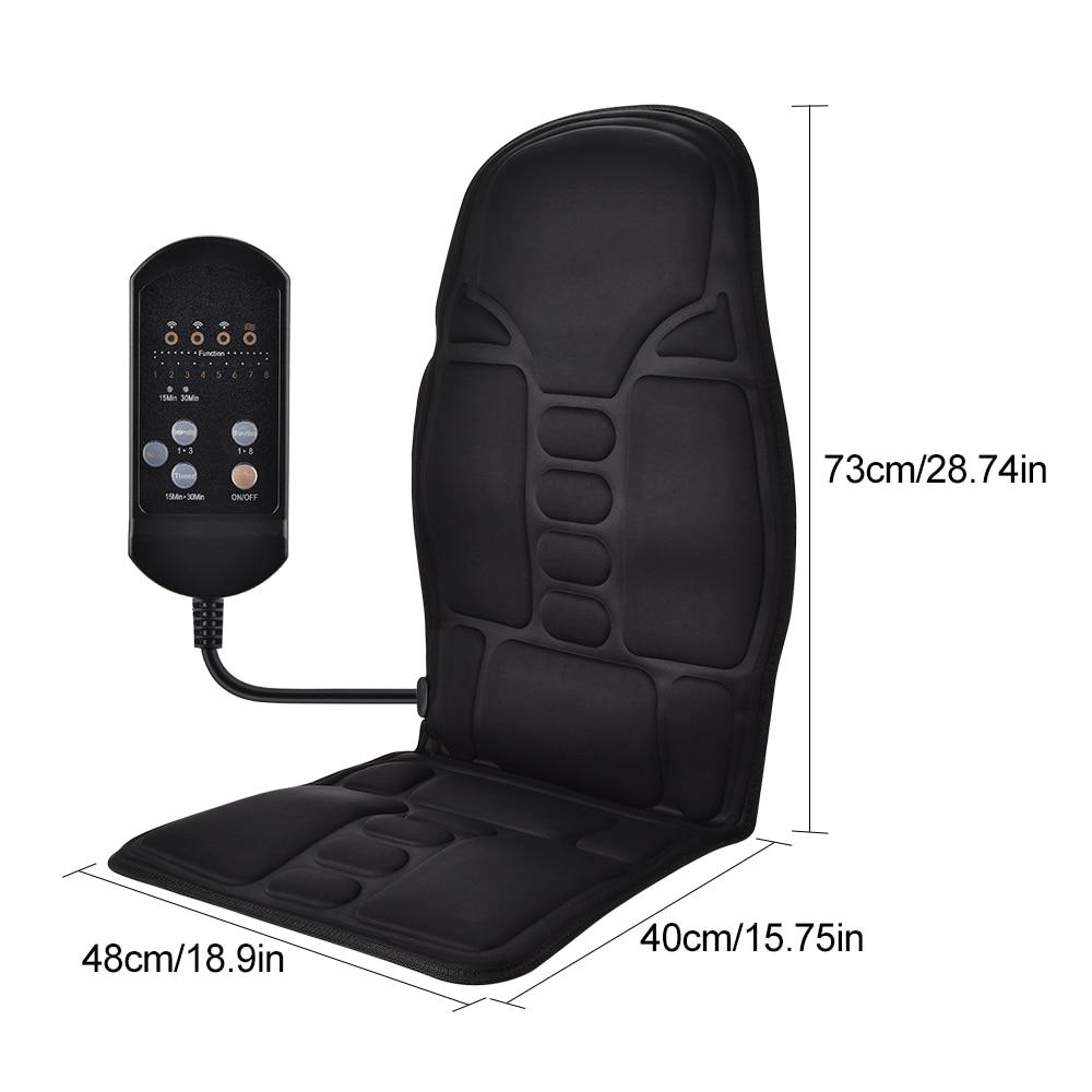 Portable Vibrating Heat Therapy Massage Cushion Mattress 