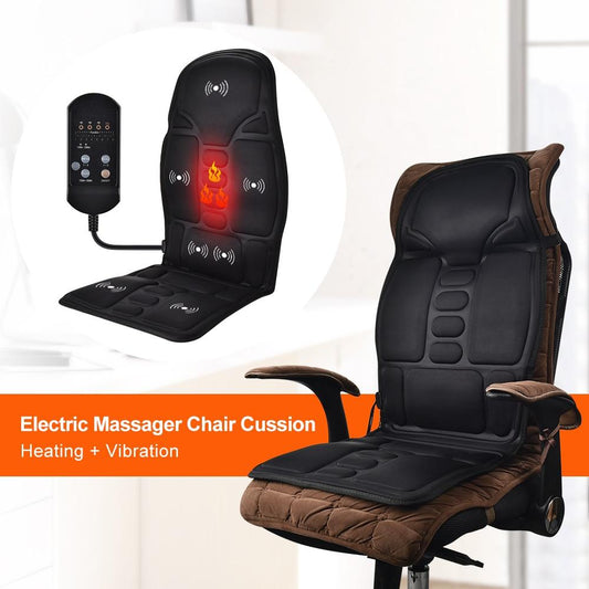 Portable Vibrating Heat Therapy Massage Cushion Mattress 