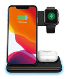 Ninja 15W 3 in 1 Fast Wireless Charging Station for Mobile Phones 